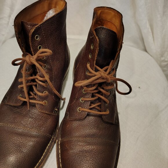 Cole Haan Men’s Chestnut Brown Leather Lace Up Chukka Boots Size 10 1/2 - Picture 2 of 13